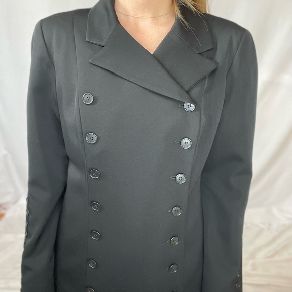 Vintage 90s Norma Kamali 18008 Kamali Wool Coat Dress - Picture 5 of 15